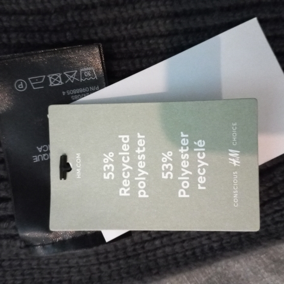 ⚡️3/$20⚡️NWT H&M KNITTED ZIP UP COLLAR - Picture 4 of 4